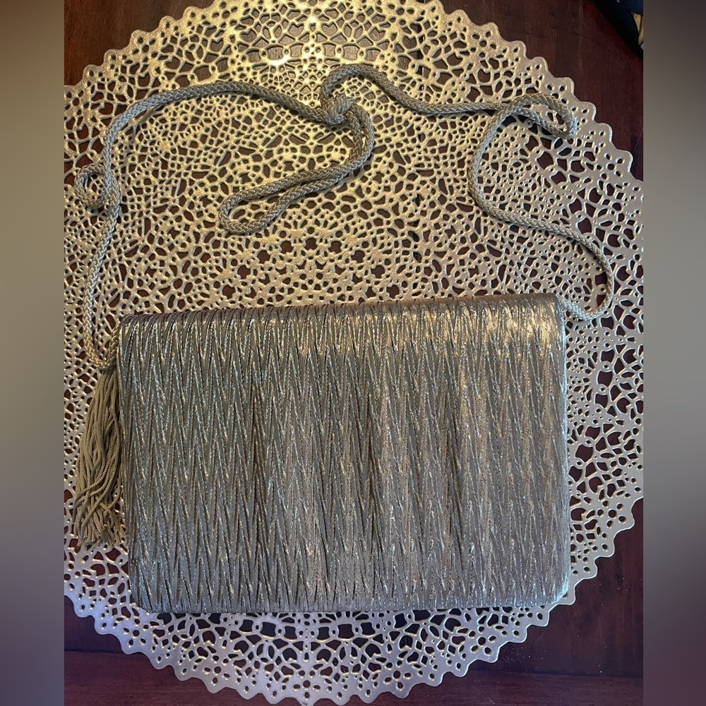 Gold Tone Handbag